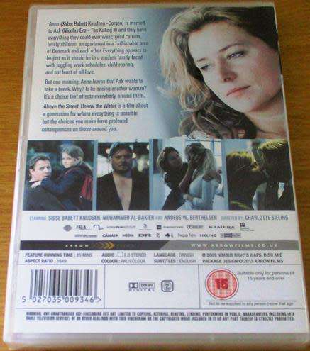 Cult Film: Above the Street Below the Water DVD [BBox 12] Danish with English Subtitles