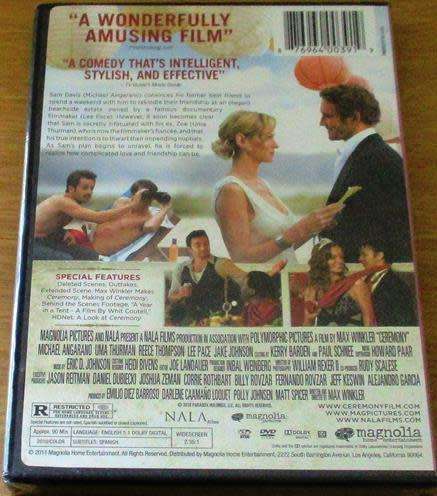 Cult Film: Ceremony DVD Uma Thurman [BBox 12]