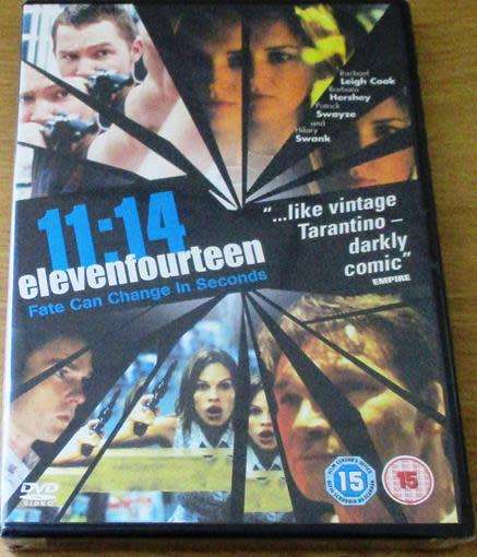 Cult Film: 11:14 Eleven Fourteen Fate Can Change in Seconds DVD Patrick Swayze [BBox 12]