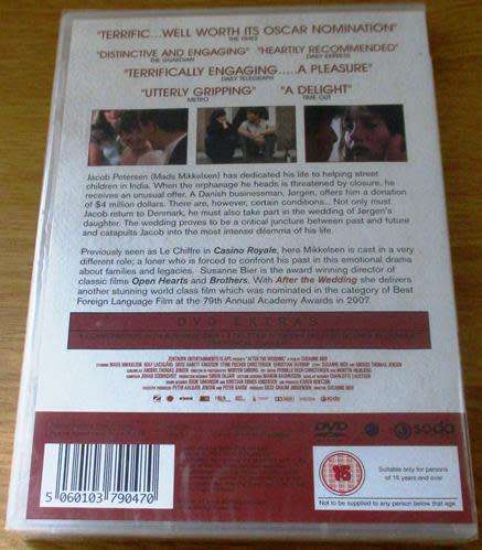 Cult Film: After the Wedding DVD [BBox 12] Danish with English Subtitles
