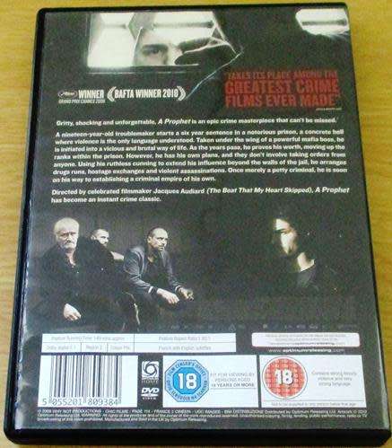 Cult Film: A Prophet DVD [BBox 12] Scarface meets The Godfather