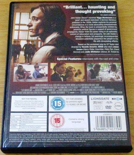 Cult Film: Good DVD Viggo Mortensen [BBox 12]