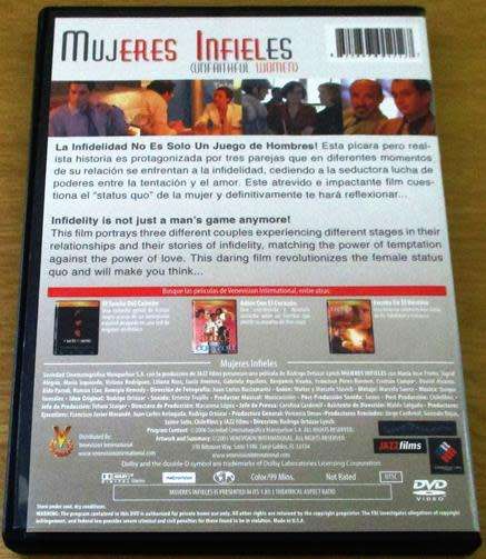 Cult Film: MUJERES INFIELES DVD [BBox 12] Spanish with English Subtitles