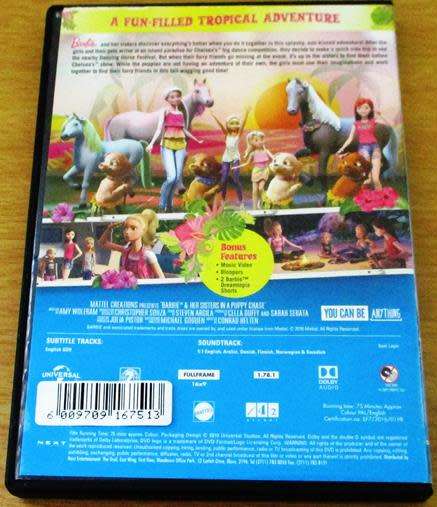 Cult Film: Barbie & her Sisters in a Puppy Chase DVD [BBOX 13]