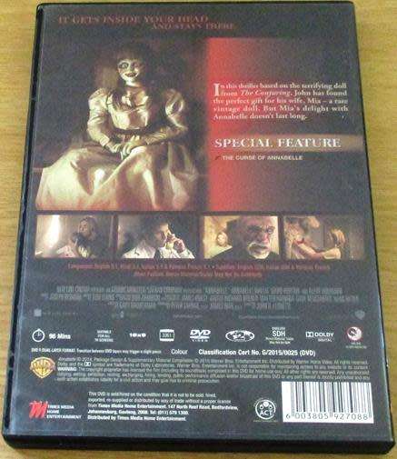 Cult Film: Annabelle Before Conjuring there was Annabelle DVD [BBOX 13]