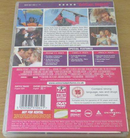 Cult Film: Bridget Jones The Edge of Reason DVD [BBOX 13]