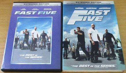 Cult Film: Fast and the Furious Fast Five DVD  [BBOX 13]
