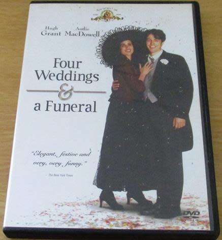 Cult Film: Four Weddings and a Funeral DVD Hugh Grant Andie MacDowell DVD [BBOX 13]