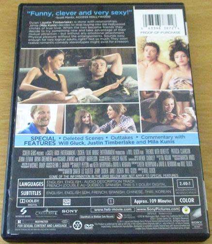 Cult Film: Friends with Benefits DVD Mila Kunis [BBOX 13]