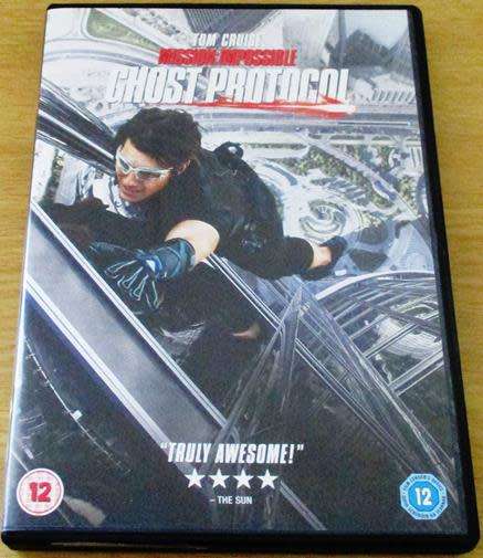 Cult Film: Mission Impossible Ghost Protocol DVD Tom Cruise [BBOX 13]