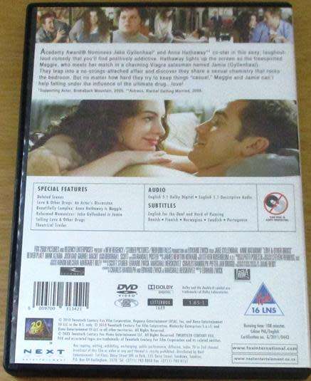 Cult Film: Love & Other Drugs DVD Anne Hathaway [BBOX 13]