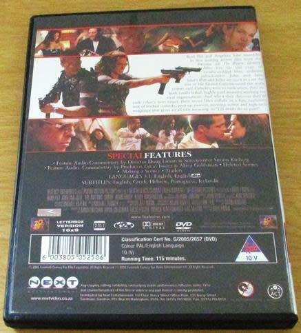 Cult Film: Mr. & Mrs. Smith DVD Brad Pitt Angelina Jolie [BBOX 13]