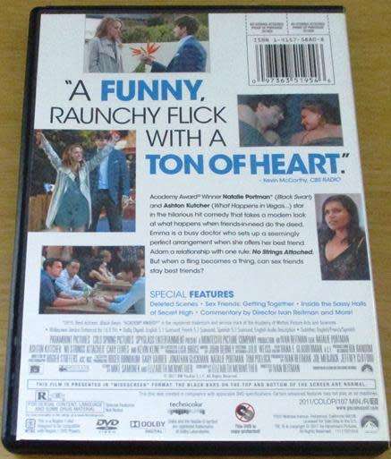 Cult Film: No Strings Attached DVD Natalie Portman Ashton Kutcher [BBOX 13]