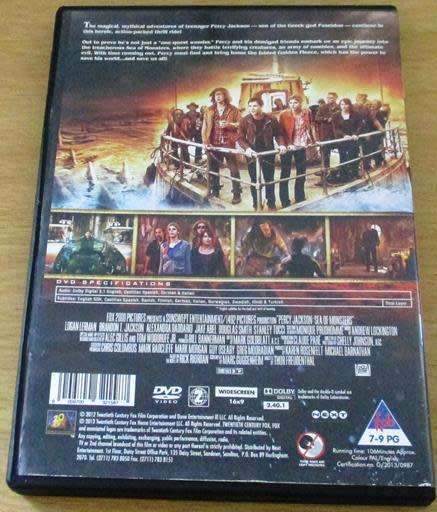 Cult Film: Percy Jackson Sea of Monsters DVD [BBOX 13]