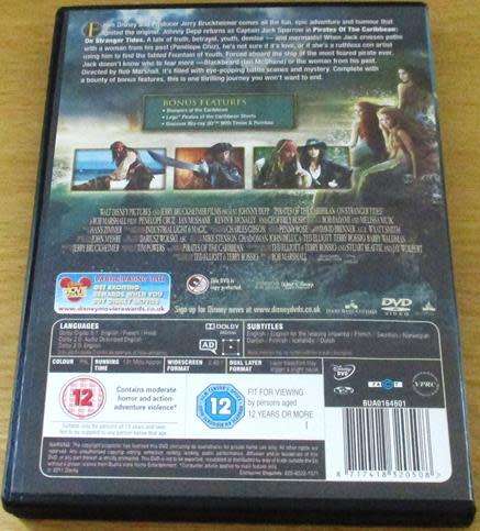 Cult Film: Pirates of the Caribbean On Stranger Tides DVD [BBOX 13]