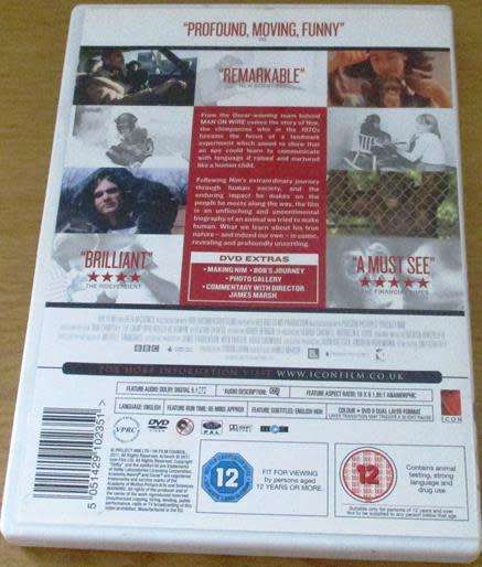 Cult Film: Project Nim DVD [BBOX 14]