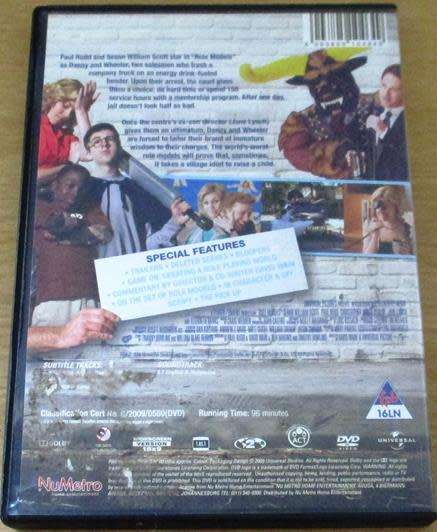 Cult Film: Role Models DVD Paul Rudd Seann William Scott [BBOX 14]