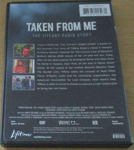 Cult Film: Taken from Me The Tiffany Rubin Story DVD Taraji P Henson [BBOX 14]