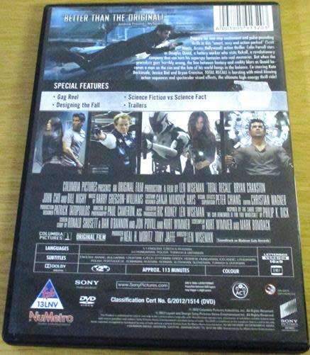 Cult Film: Total Recall DVD Tom Cruise [BBOX 14]