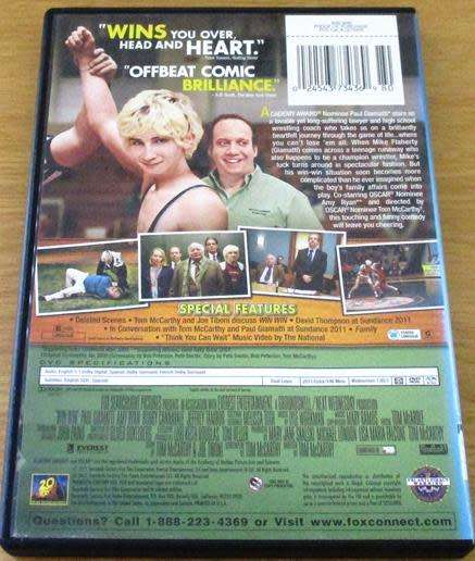 Cult Film: Win Win DVD [BBOX 14]