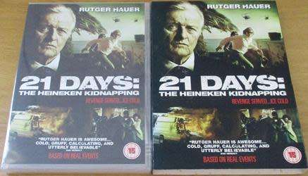 Cult Film: 21 Days: The Heineken Kidnapping DVD Rutger Hauer [BBOX 14] Dutch with English Subtitles
