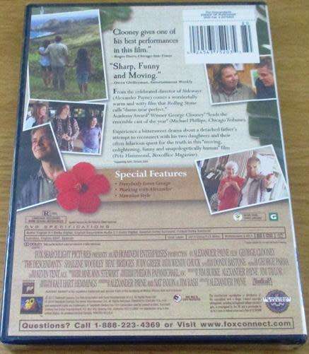 Cult Film: The Descendants DVD George Clooney  [BBOX 14]