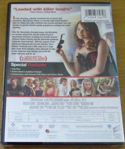 Cult Film: Easy A DVD Emma Stone  [BBOX 14]
