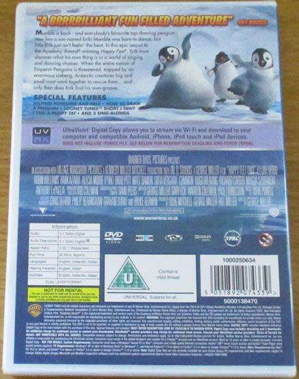 Cult Film: Happy Feet 2 DVD  [BBOX 14]