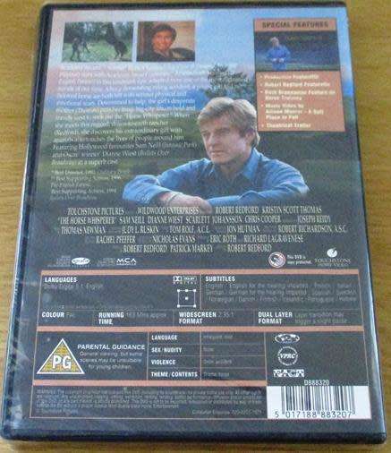 Cult Film: The Horse Whisperer DVD Robert Redford Kristin Scott Thomas [BBOX 14]