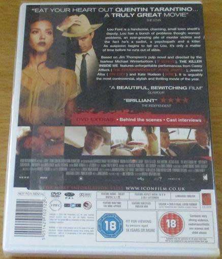 Cult Film: The Killer Inside Me DVD Jessica Alba Kate Hudson [BBOX 14]