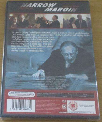 Cult Film: Narrow Margin DVD Gene Hackman DVD [BBOX 14]