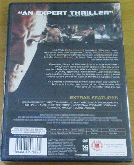 Cult Film: The Score DVD Robert De Niro Edward Norton [BBOX 14]
