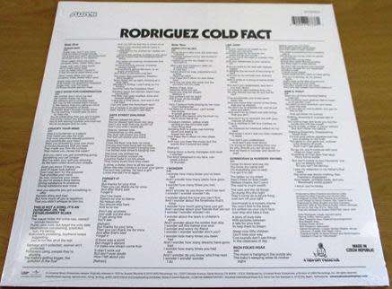 RODRIGUEZ Cold Fact European Pressing VINYL Record