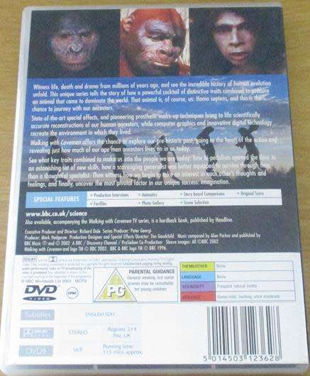Walking With Cavemen DVD BBC [BBOX 15]
