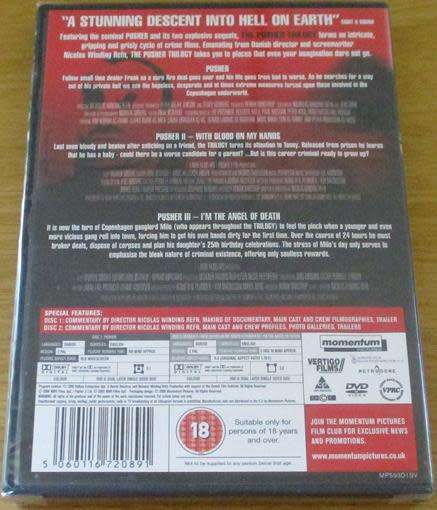 The Pusher Trilogy DVD Crime Films [BBOX 15] Danish with English Subtitles
