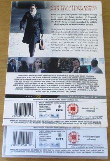 Borgen The Third and Final Season DVD [BBOX 11] Danish with English Subtitles