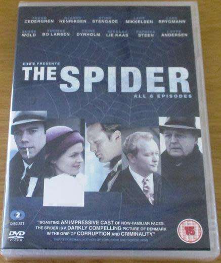 The Spider All 6 Episodes DVD Crime [BBOX 12] Danish with English Subtitles