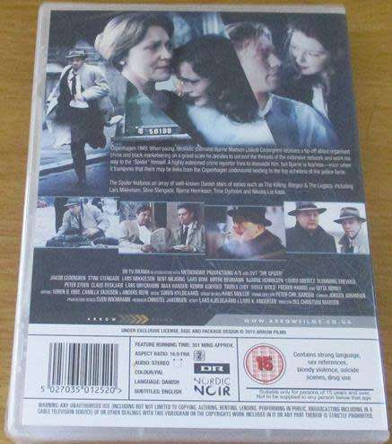 The Spider All 6 Episodes DVD Crime [BBOX 12] Danish with English Subtitles
