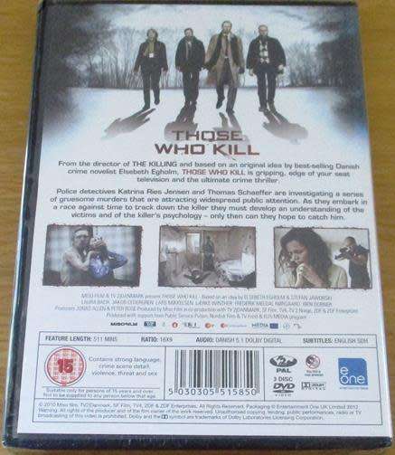 Those Who Kill The Complete Series DVD Crime Thriller [BBOX 12] Danish with English Subtitles SEALED