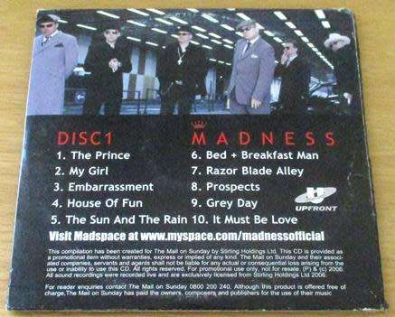 MADNESS Live To the Edge of the Universe and Beyond Part 1 CD The Mail [card sleeve box]