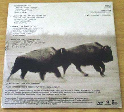 U2 The Best of 1990-2000 DVD [card sleeve box]