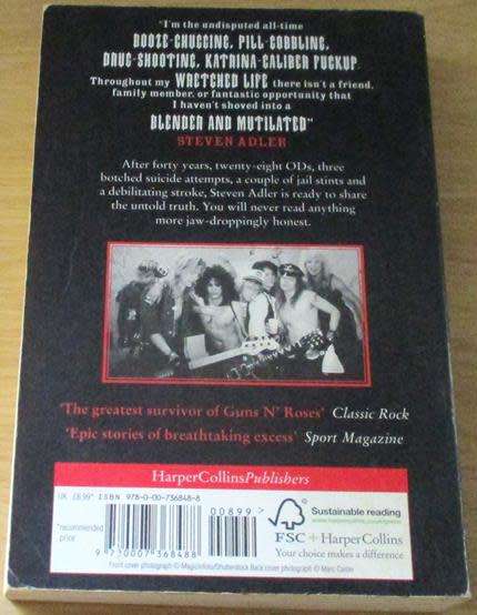 STEVEN ADLER Sex & Drugs & Guns n Roses book