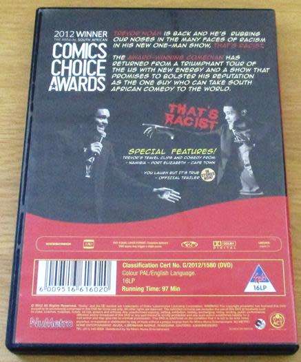 THAT`S RASCIST DVD Trevor Noah [DVD BBOX 1]
