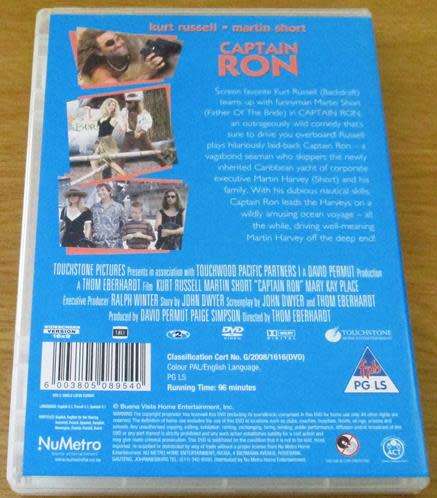 CAPTAIN RON DVD Kurt Russell Martin Short [DVD BBOX 1]