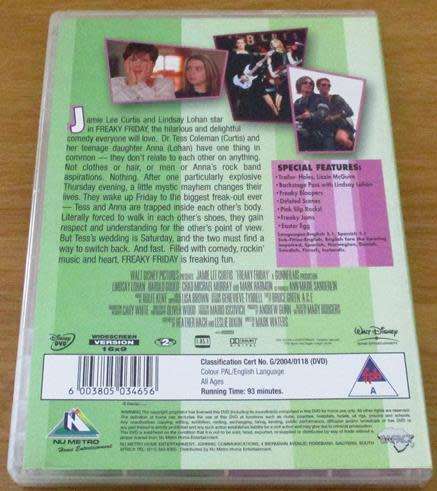 FREAKY FRIDAY DVD Jamie Lee Curtis [DVD BBOX 2]