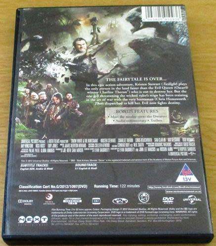 SNOW WHITE & THE HUNTSMAN DVD Kristen Stewart Chris Hemsworth [DVD BBOX 2]