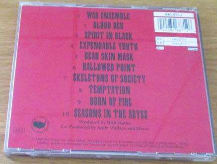 SLAYER Seasons in the Abyss CD