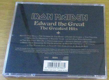 IRON MAIDEN Edward the Great CD South African Release
