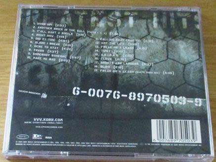 KORN Greatest Hits Vol. 1 CD