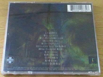 JAH WOBBLE BILL LASWELL RADIOAXIOM A Dub Transmission CD